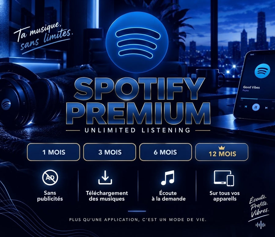 Spotify Premium – 12 mois